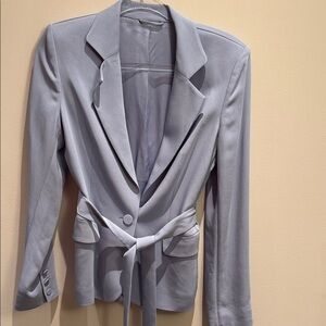 & Other Stories Light Baby Blue Blazer With Belt Size US 4 Women’s